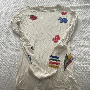 Lauren Moshi Off-White Knit Top